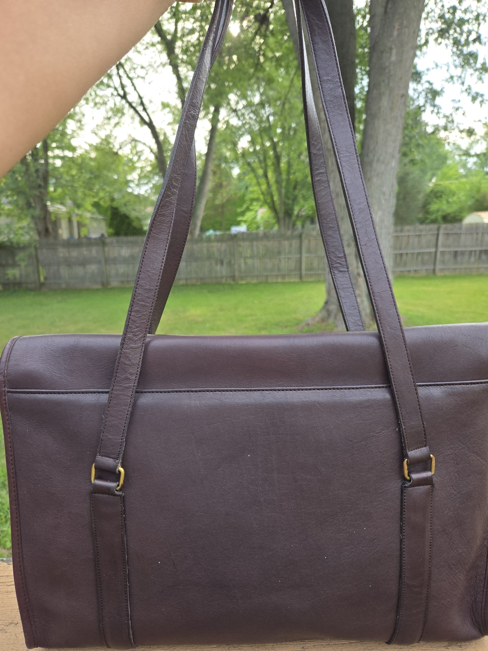 Coach Vintage Envelope Portofolio Brown Leather Style 5190 Tote Bag #6837 - Picture 3 of 8